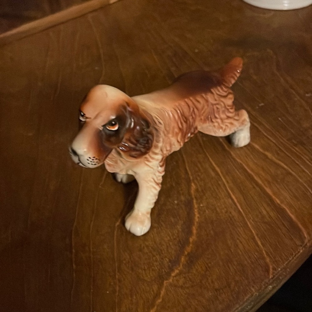 Cocker spaniel porcelain dog